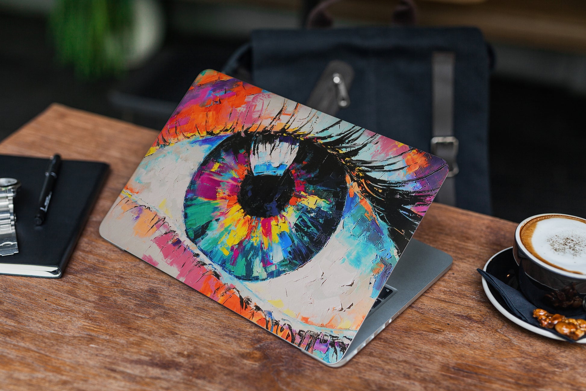 Colourful Eye Abstract 3D Vision Textured Laptop Skin - Skinly