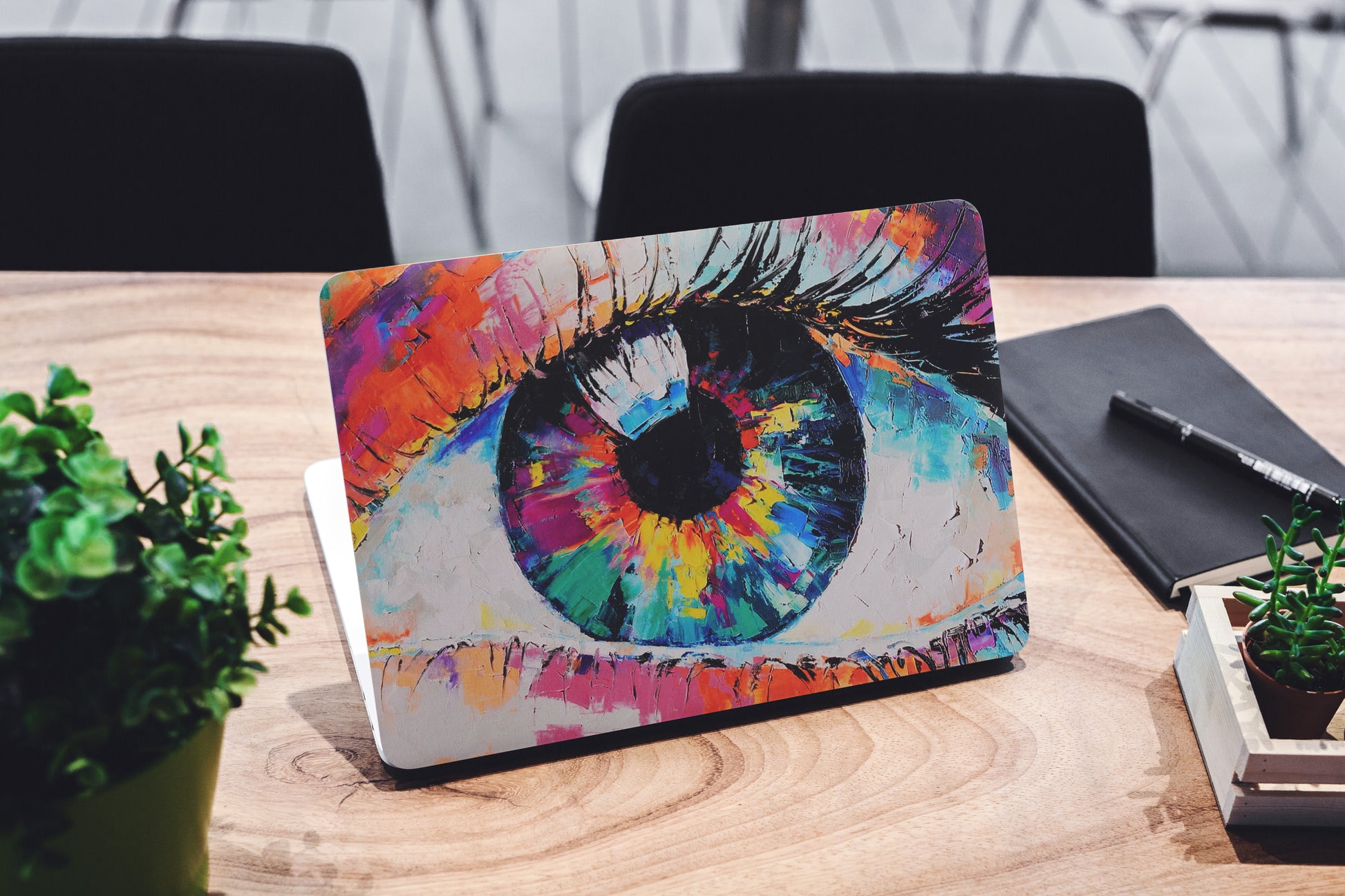 Colourful Eye Abstract 3D Vision Textured Laptop Skin - Skinly