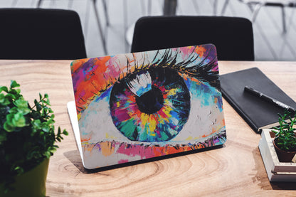 Colourful Eye Abstract 3D Vision Textured Laptop Skin - Skinly