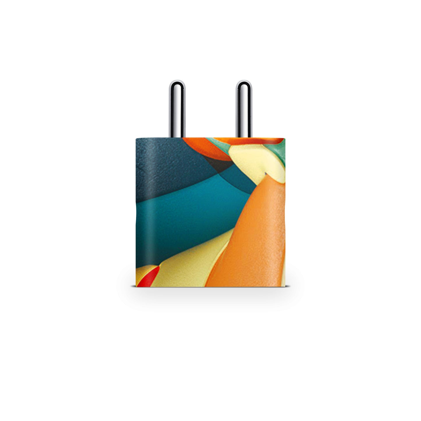 Blue And Orange Paint Design Matte Finish Skin For iPad/Tablet