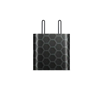 Black Honeycomb 3D Textured Skin For Charger