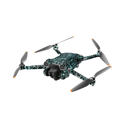 Blackboard Doodles Matte Finish Drone Skin