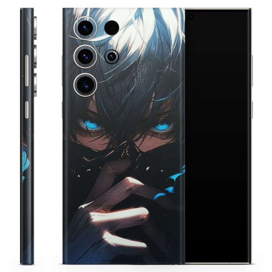 Anime Blue Eyes Matte Finish Latest Phone Skin