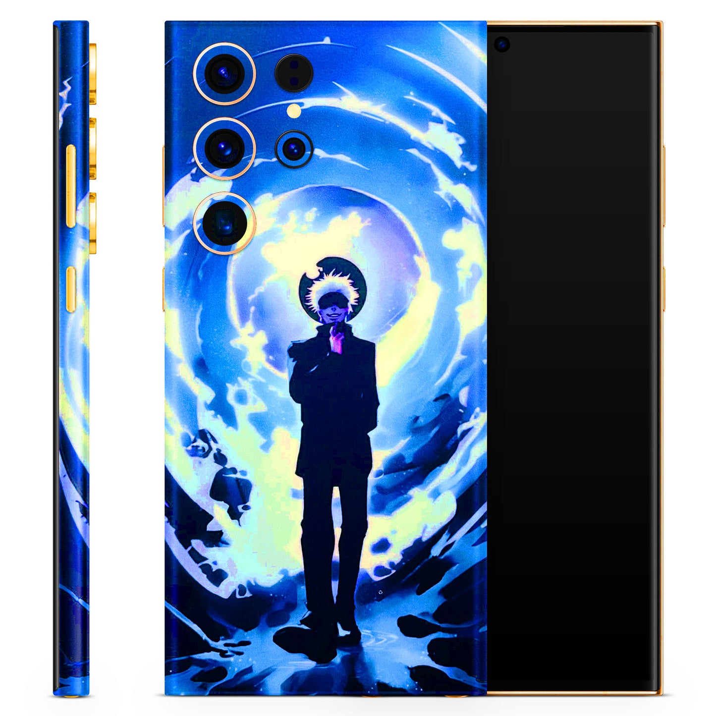 Satoru Gojo Dark Blue 3D Finish Phone Skin