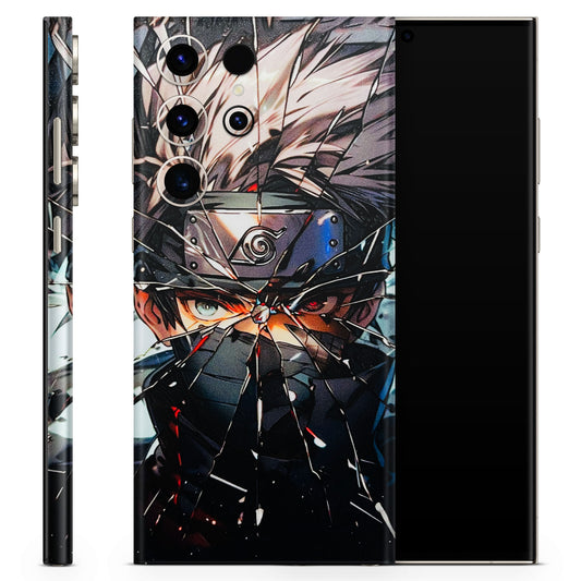 Kakashi Shattered Glass Effect  3D Textured Phone Skin