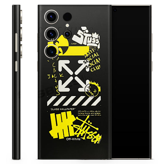 Anti Social Graffiti  3D Textured Phone Skin - Skinly