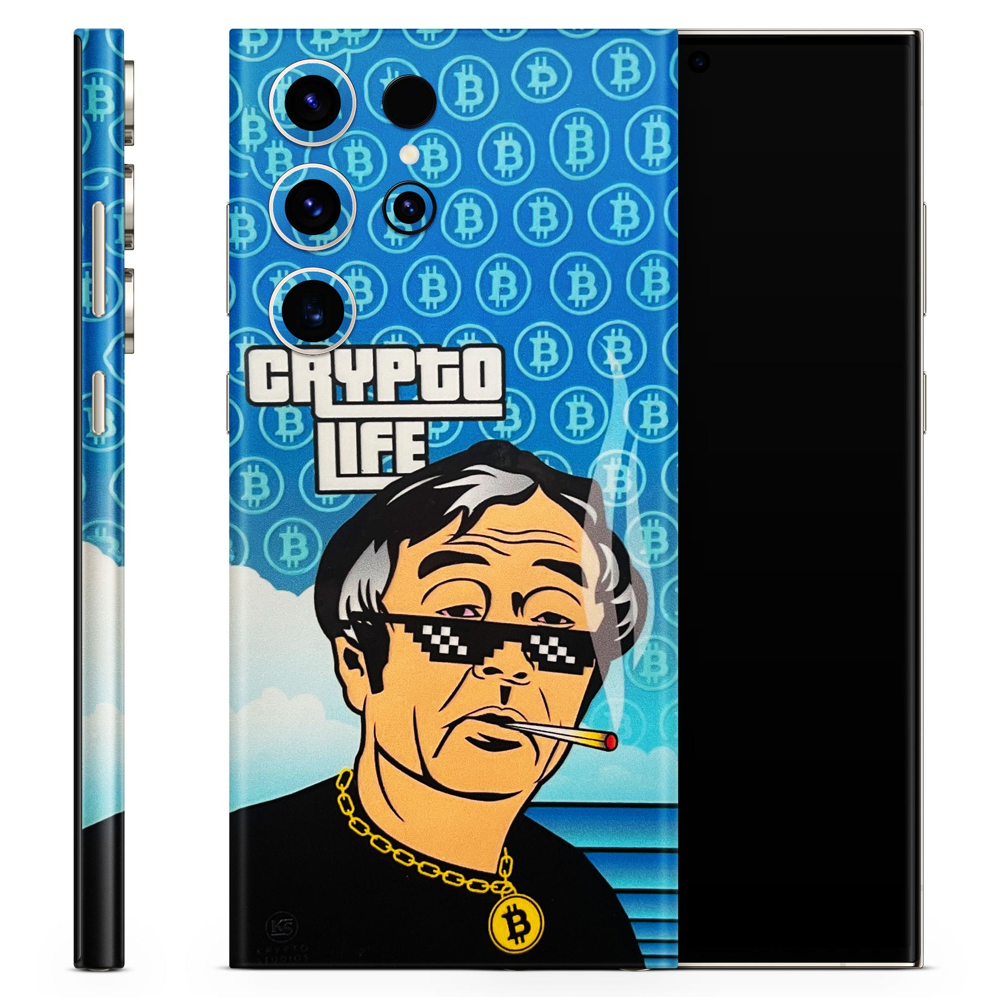 Thug Crypto life 3D Embossed Phone Skin - Skinly