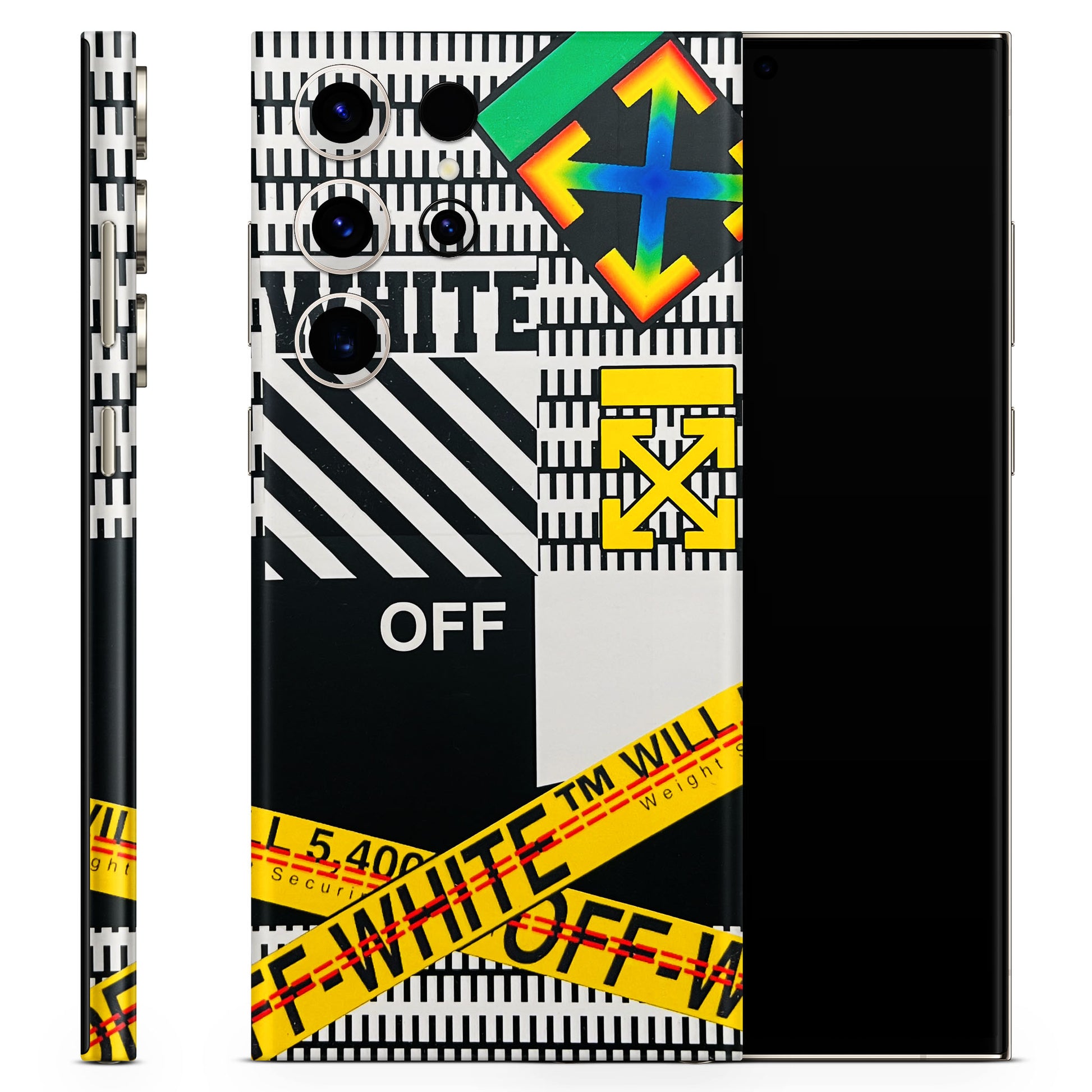 White Off Abstract 3D Textured Phone Skin - Skinly