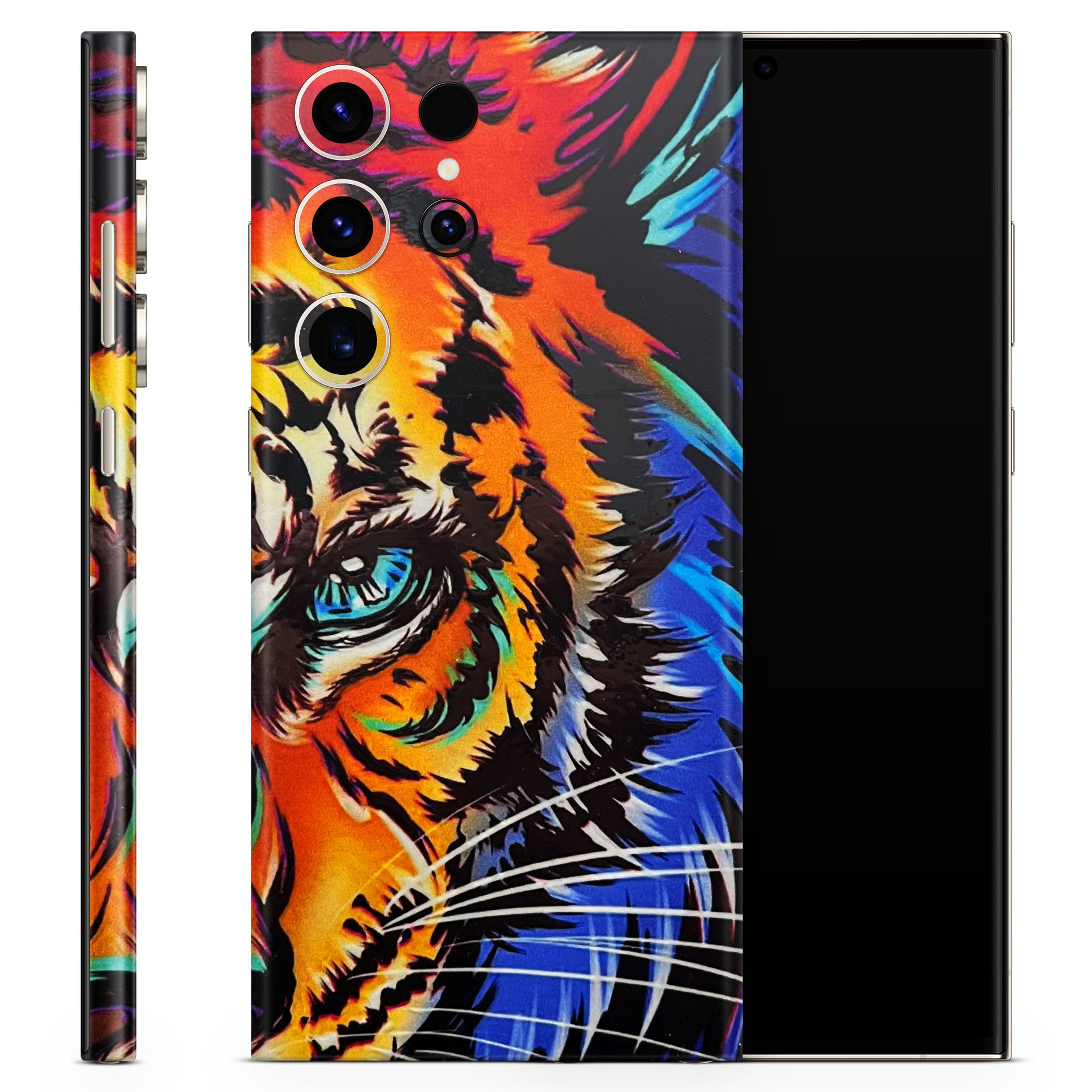 Angry Tiger 3D Textured Phone Skin - Skinly