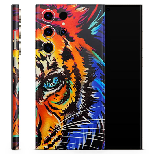 Angry Tiger 3D Textured Phone Skin - Skinly