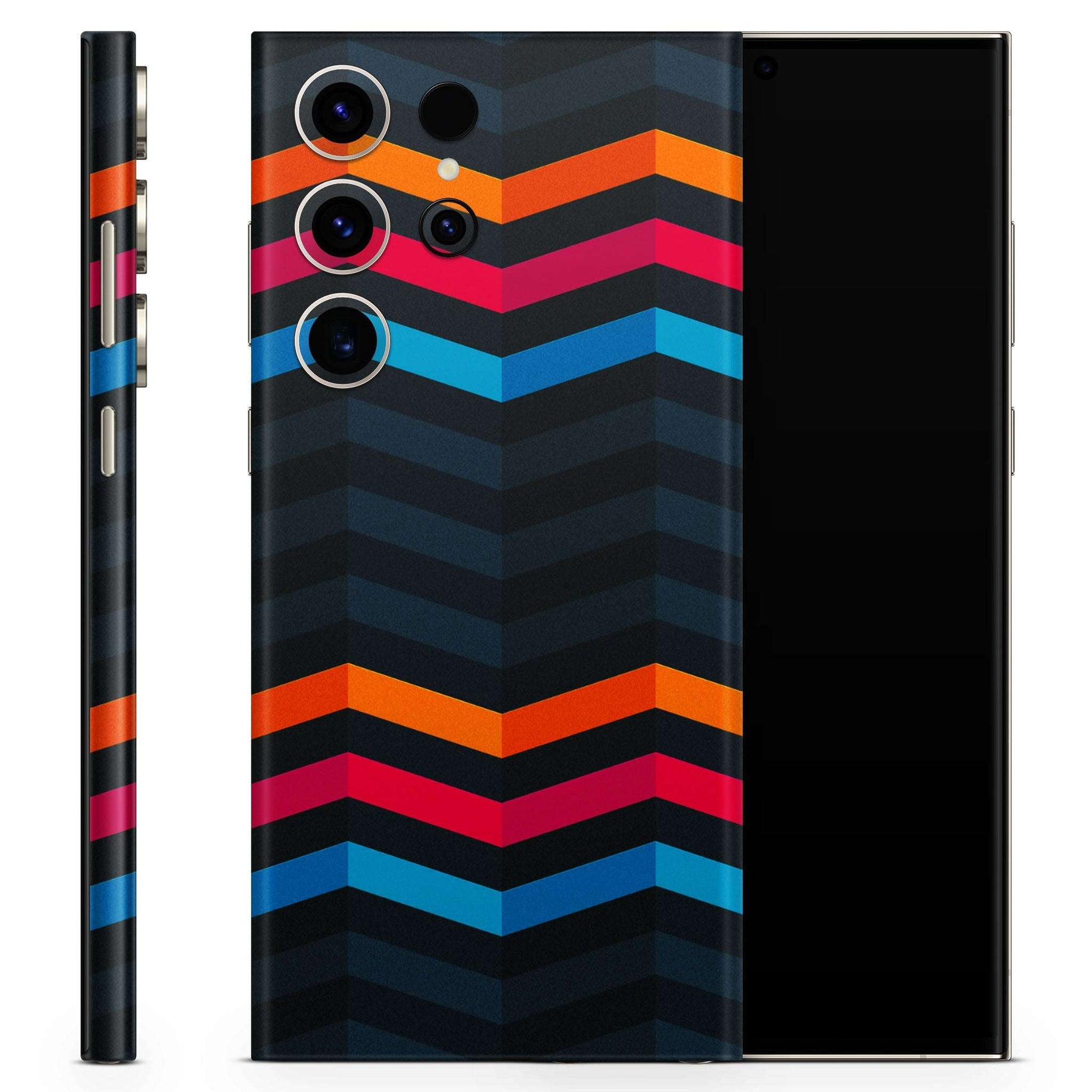 Zig Zag Line Pattern Matte Finish Latest Phone Skin