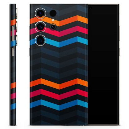 Zig Zag Line Pattern Matte Finish Latest Phone Skin