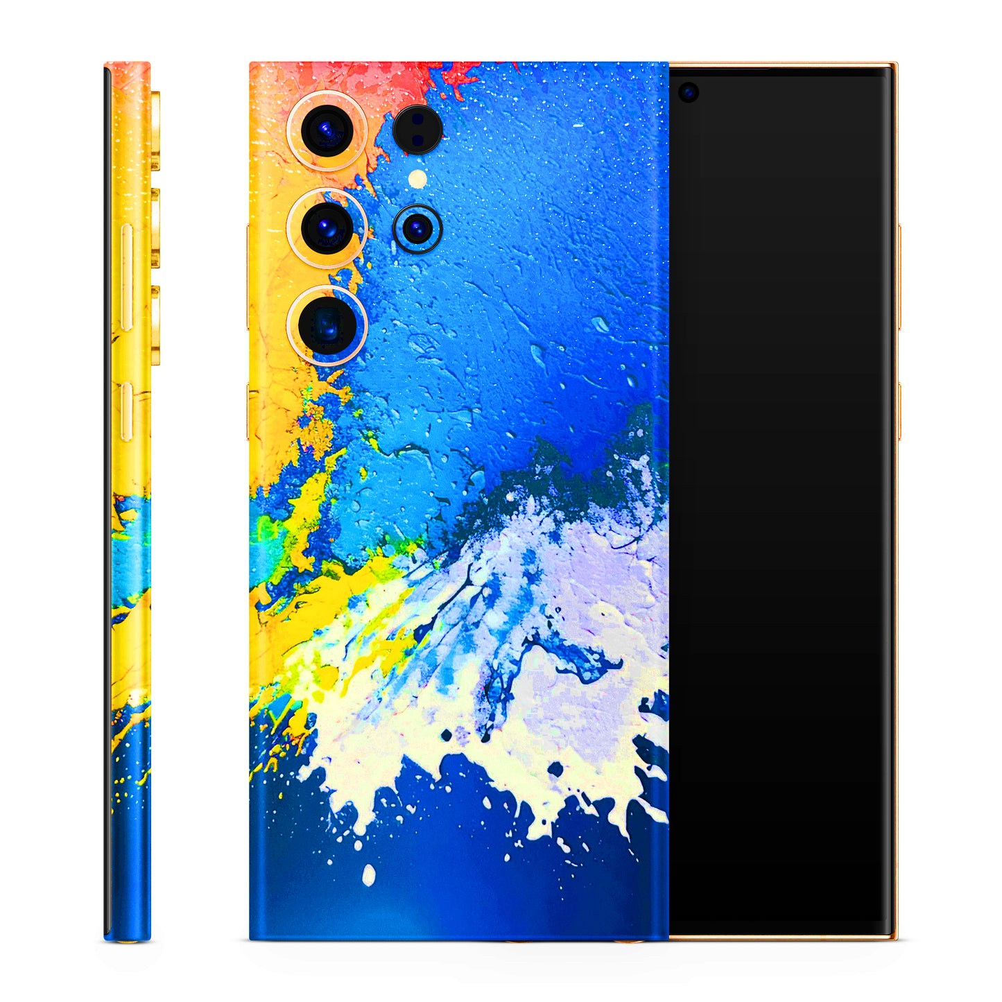Acrylic Paint Spill 3D Finish Phone Skin