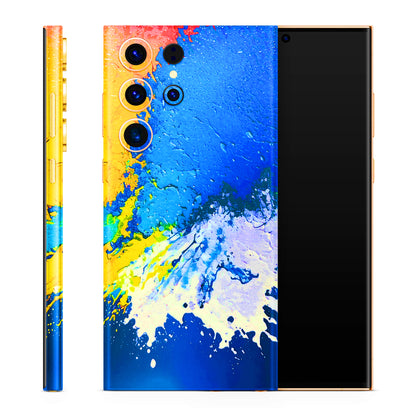 Acrylic Paint Spill 3D Finish Phone Skin