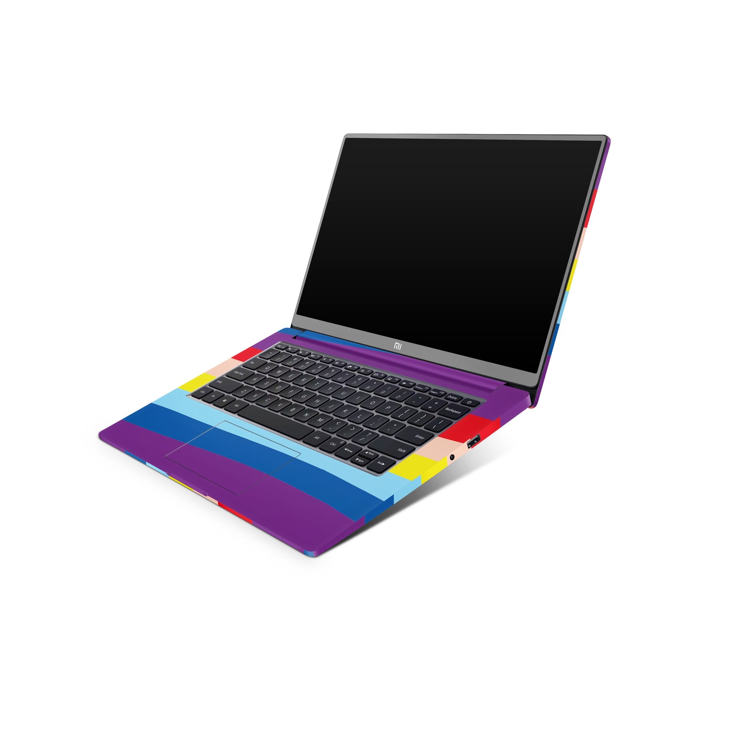Rainbow Wave Art Matte Finish Latest Laptop Skin