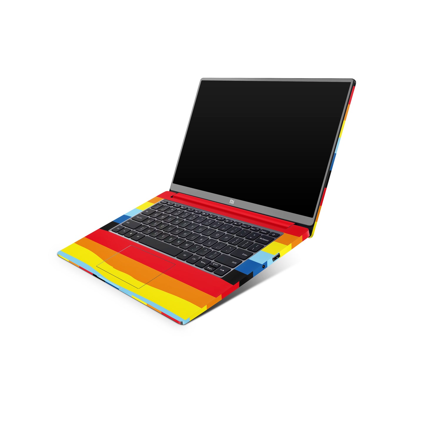 Colourful Striped Matte Finish Latest Laptop Skin