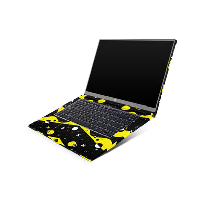 Yellow And Black Magnet Matte Finish Latest Laptop Skin