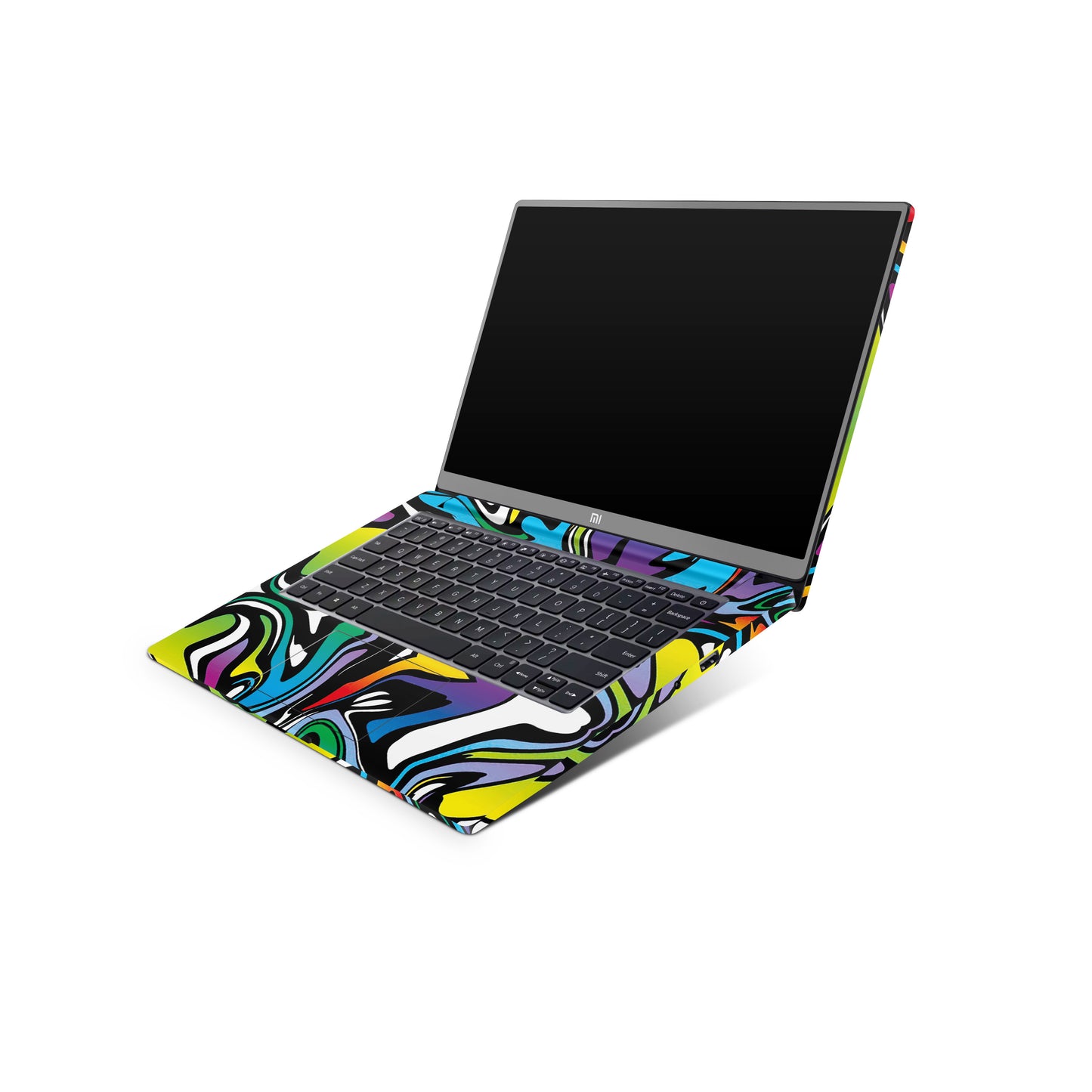 Abstract Colour Paints Matte Finish Latest Laptop Skin