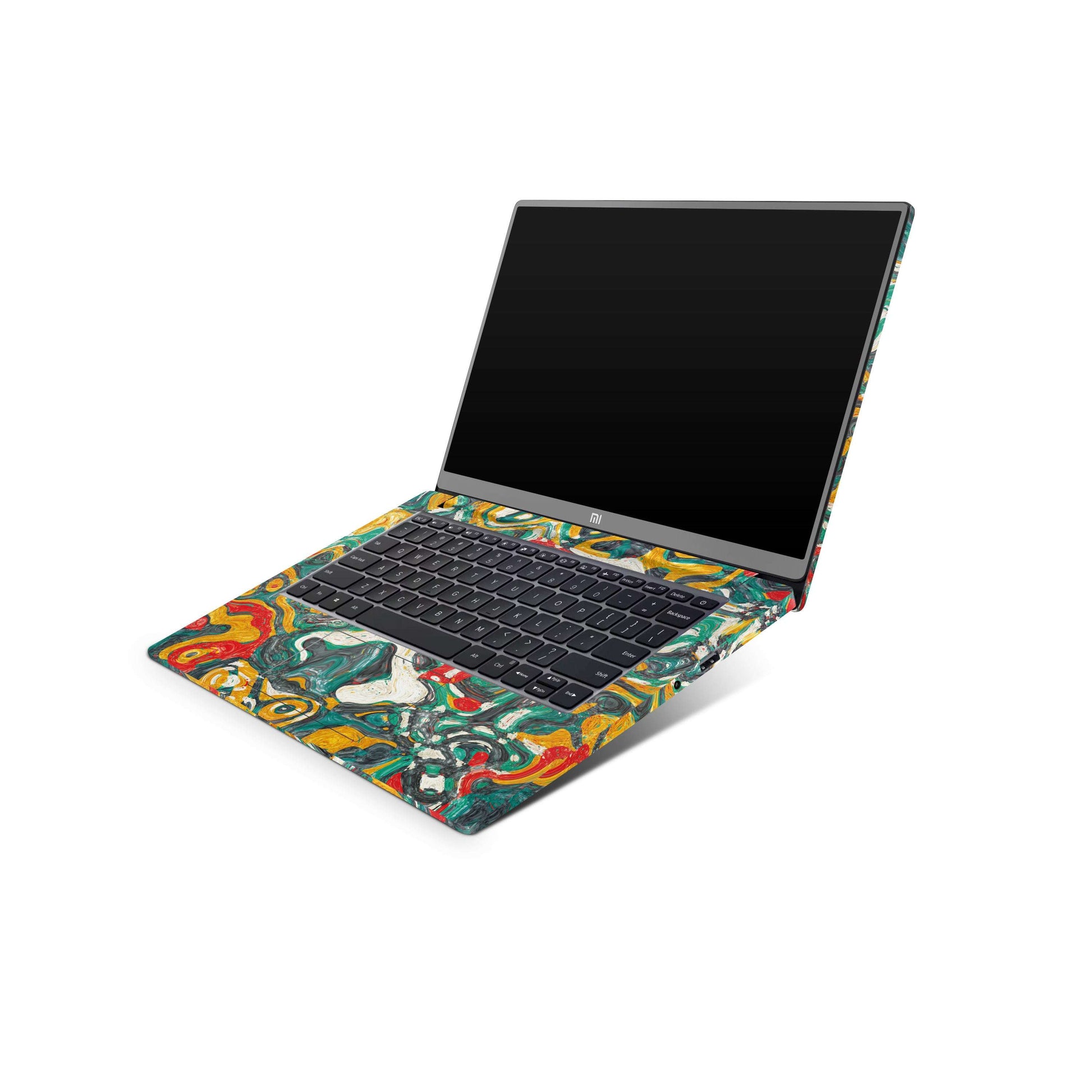 Colurful Liquid Paint Matte Finish Latest Laptop Skin