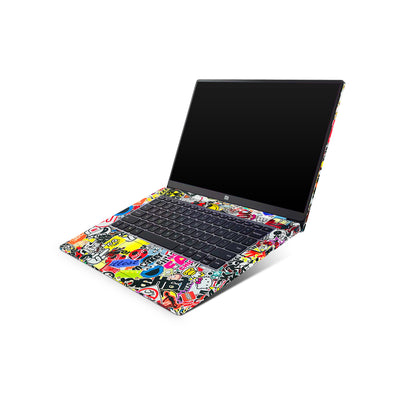 Graffiti Sticker Pattern 3D Textured Laptop Skin