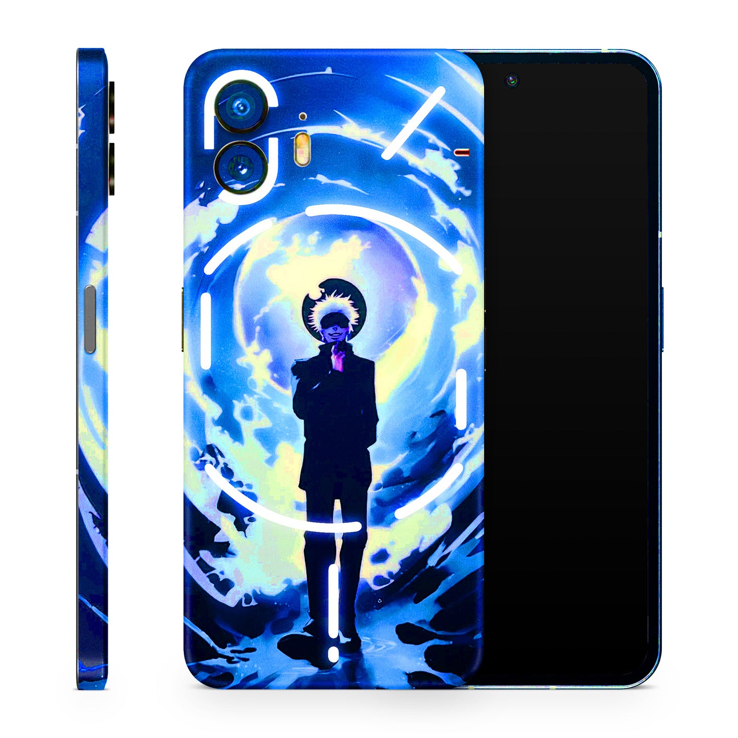 Satoru Gojo Dark Blue 3D Finish Phone Skin