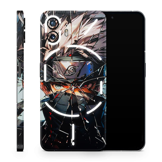 Kakashi Shattered Glass Effect  3D Textured Phone Skin
