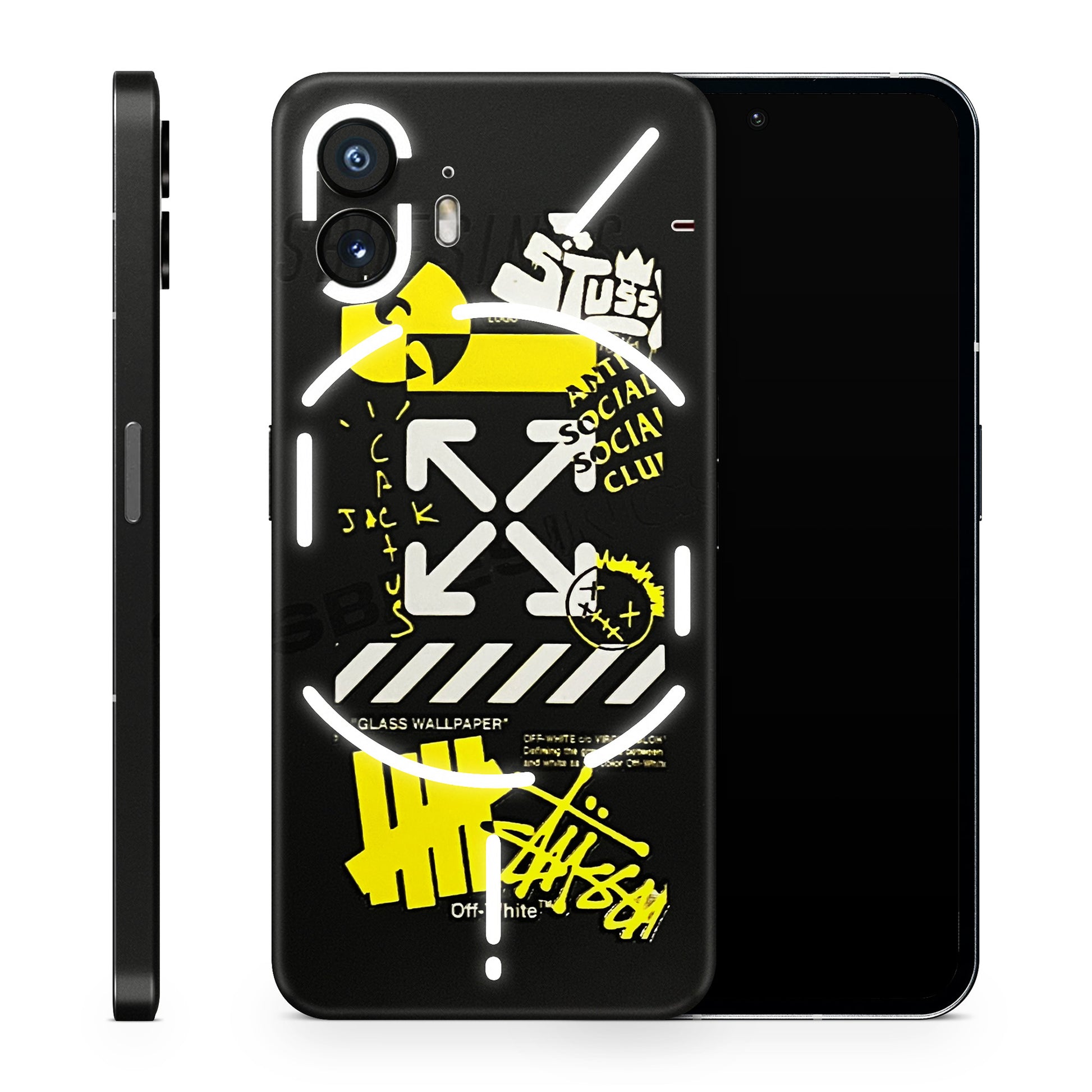 Anti Social Graffiti  3D Textured Phone Skin - Skinly