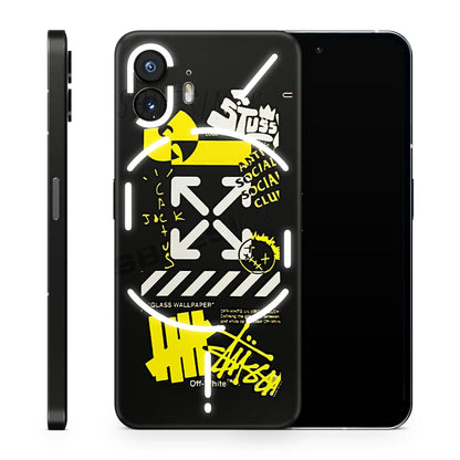 Anti Social Graffiti  3D Textured Phone Skin - Skinly