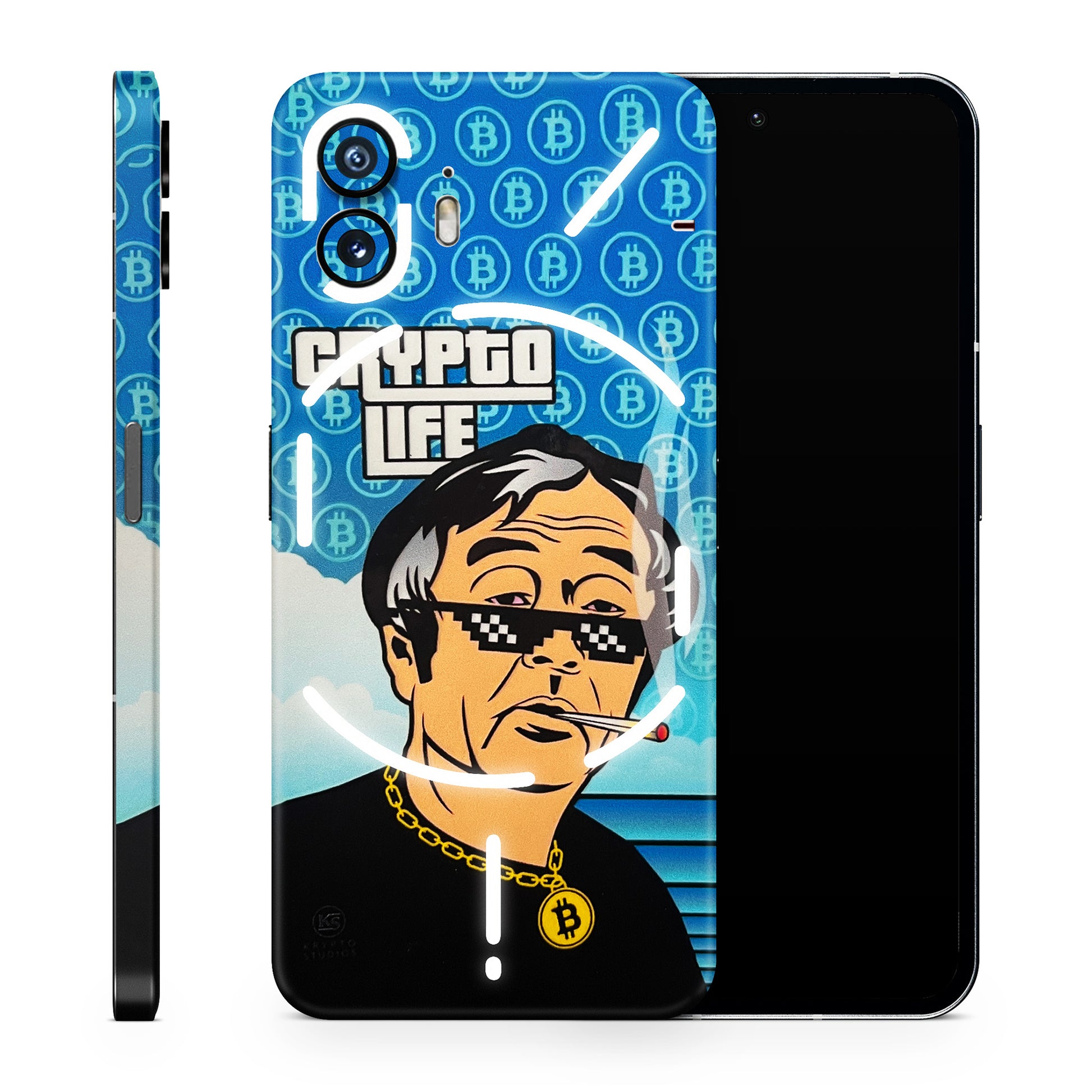 Thug Crypto life 3D Embossed Phone Skin - Skinly