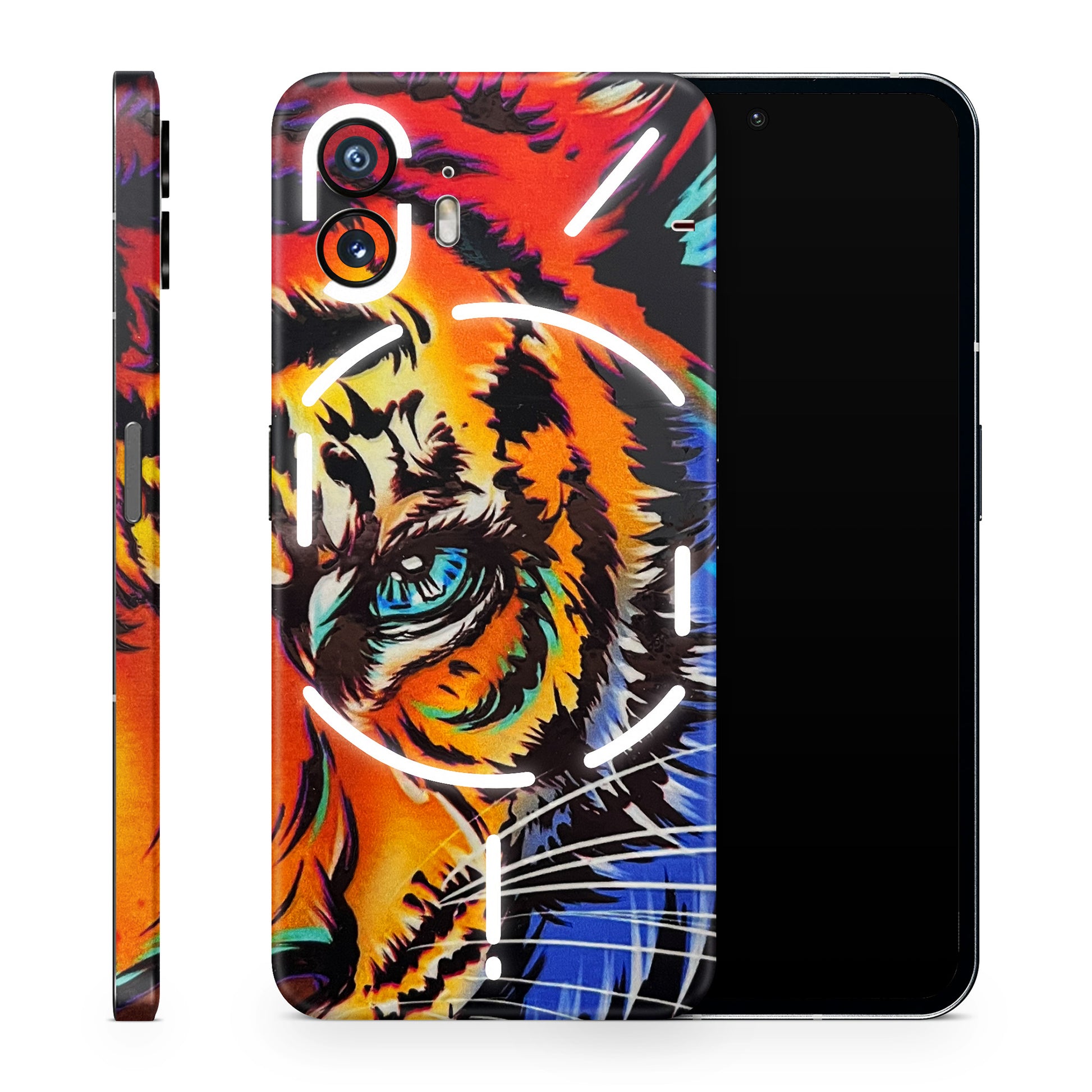 Angry Tiger 3D Textured Phone Skin - Skinly
