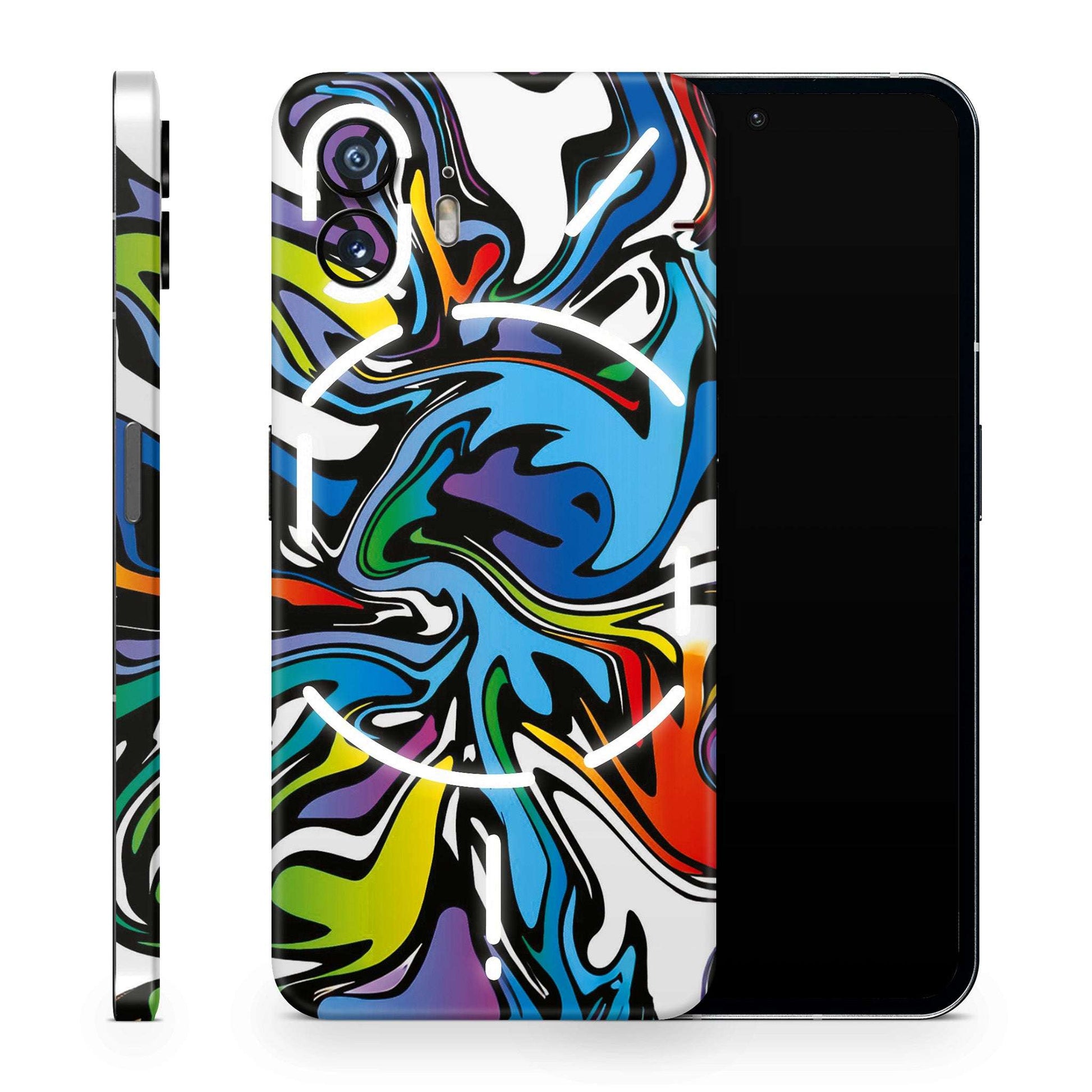 Abstract Colour Paints 3D Textured Latest Phone Skin