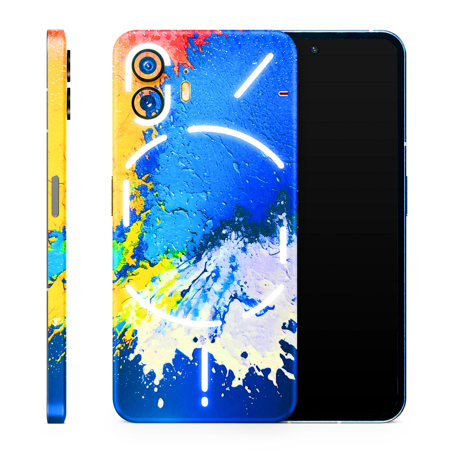 Acrylic Paint Spill 3D Finish Phone Skin