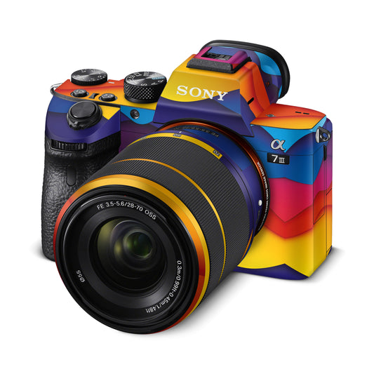 Colourful Abstract Pattern Matte Finish Camera Skin