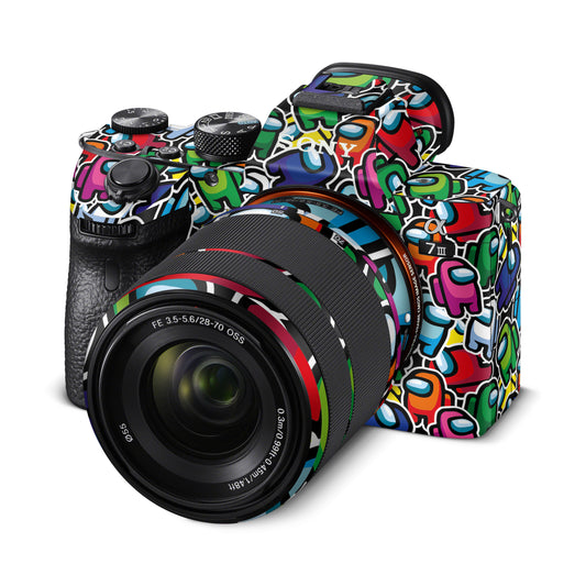 Among Us Colourful Matte Finish Camera Skin