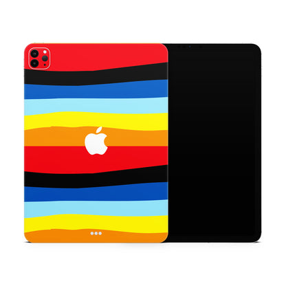 Colourful Striped Matte Finish Skin For iPad/Tablet