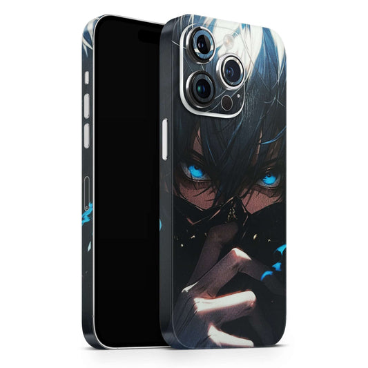 Anime Blue Eyes Matte Finish Latest Phone Skin
