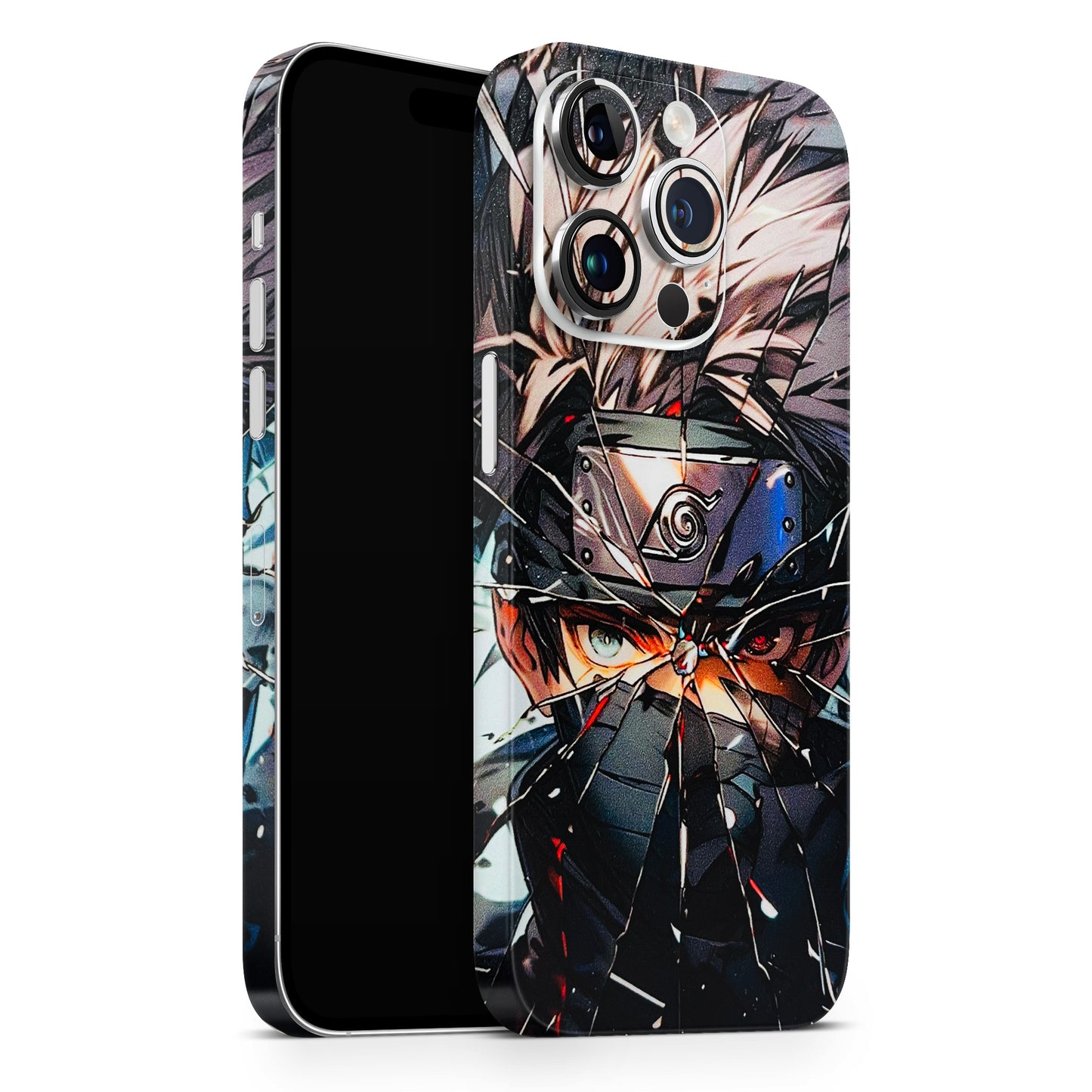 Kakashi Shattered Glass Effect  3D Textured Phone Skin