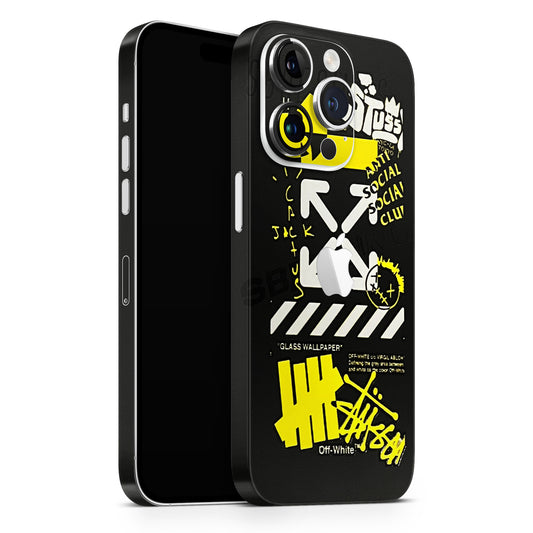 Anti Social Graffiti  3D Textured Phone Skin - Skinly