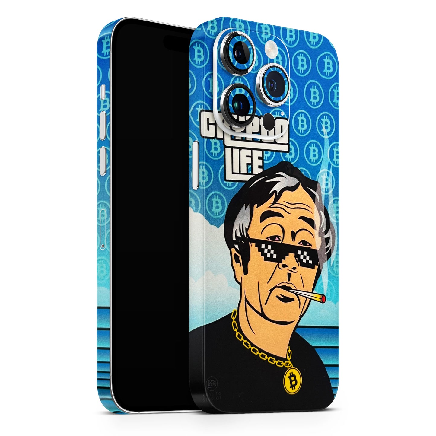 Thug Crypto life 3D Embossed Phone Skin - Skinly