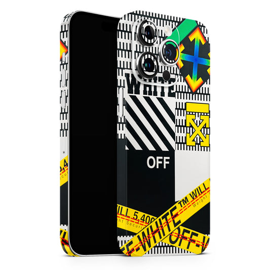 White Off Abstract 3D Textured Phone Skin - Skinly