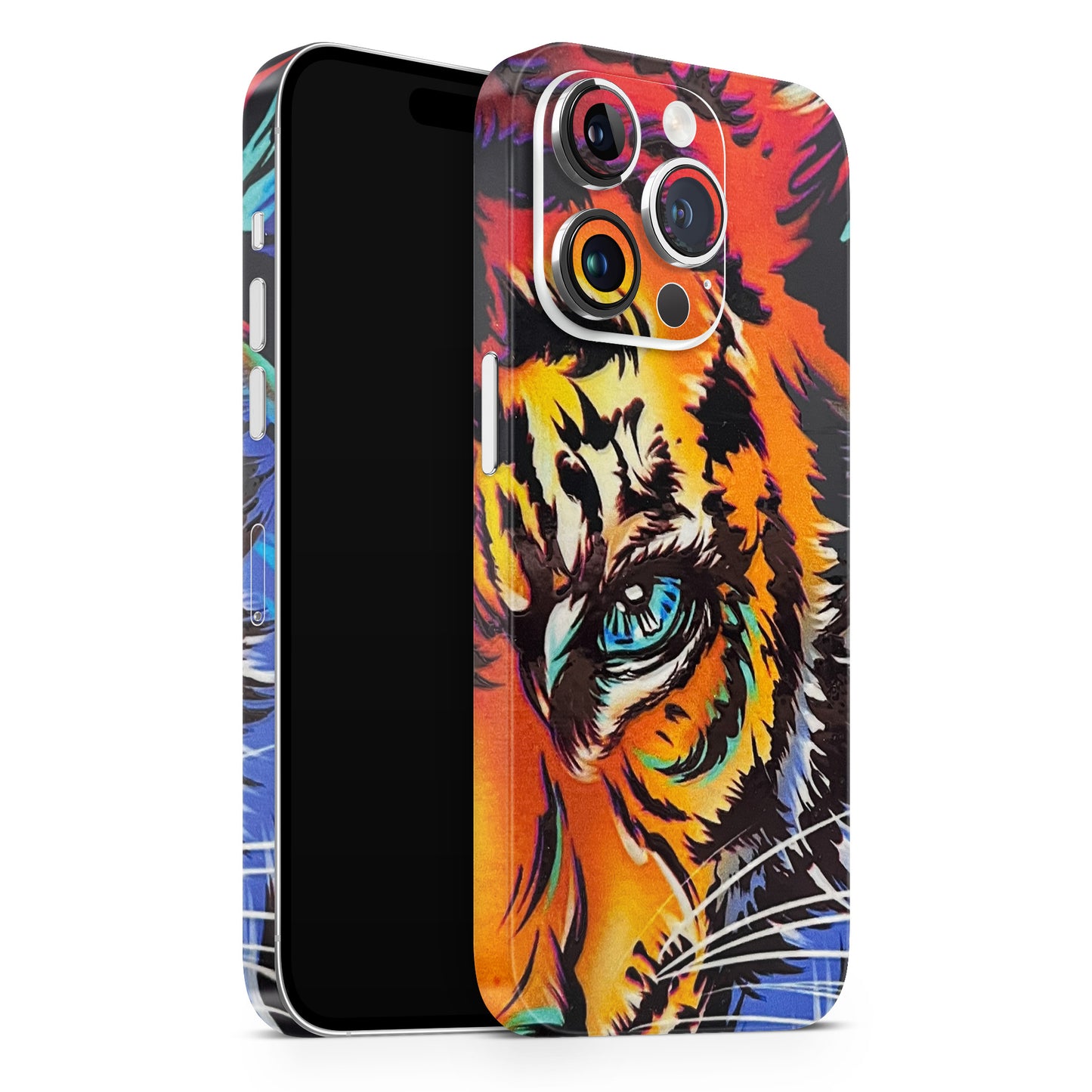 Angry Tiger 3D Textured Phone Skin - Skinly