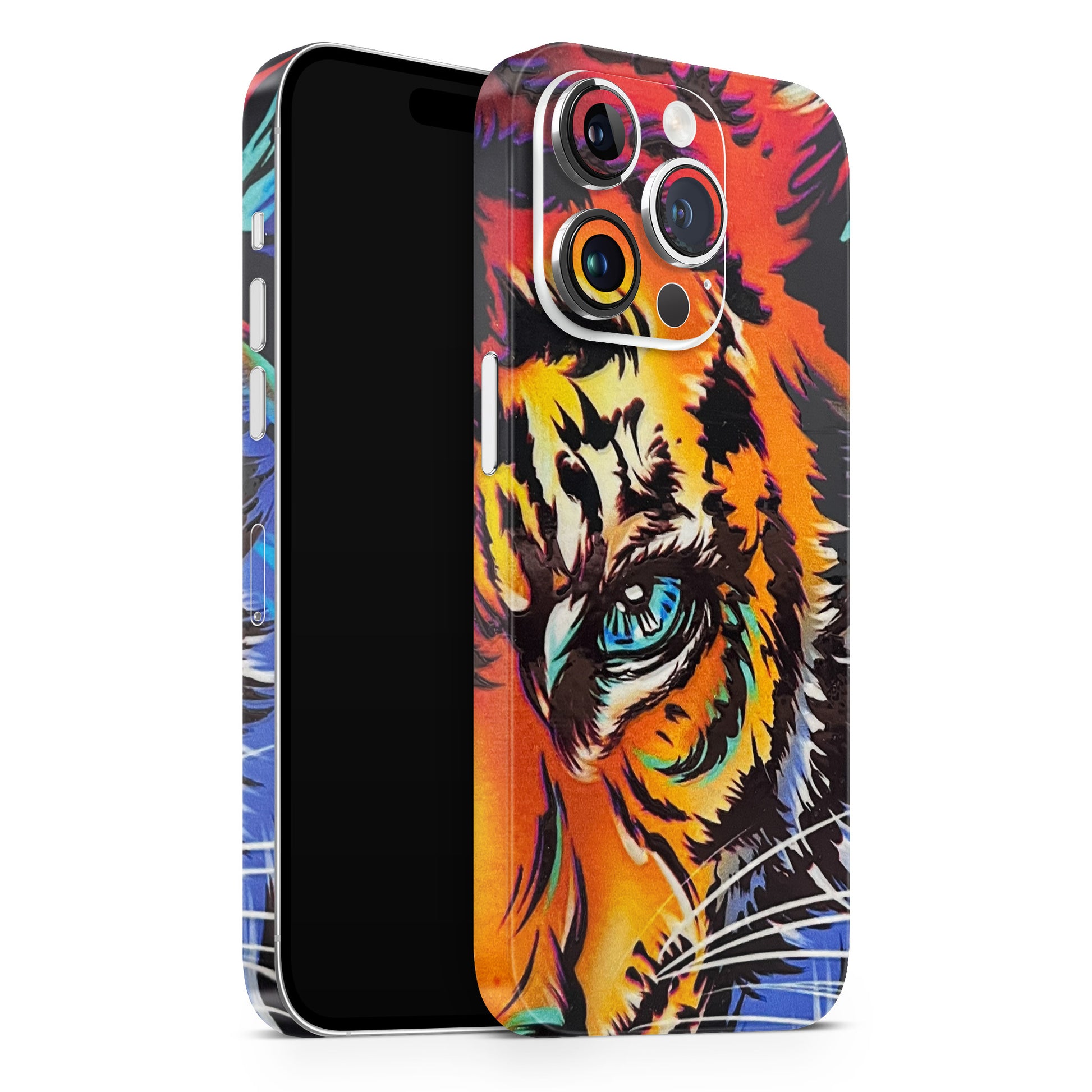 Angry Tiger 3D Textured Phone Skin - Skinly