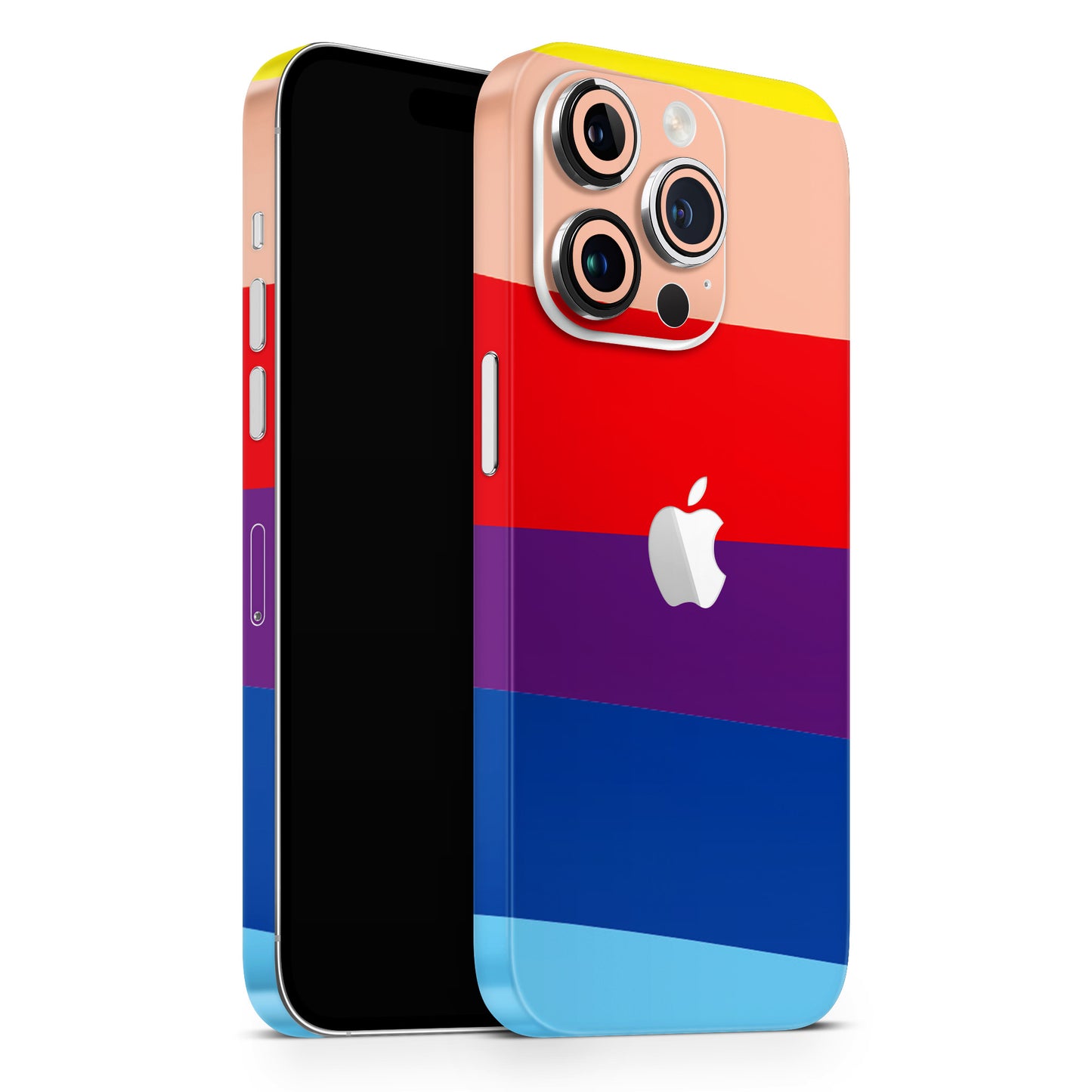 Rainbow Wave Art Matte Finish Latest Phone Skin