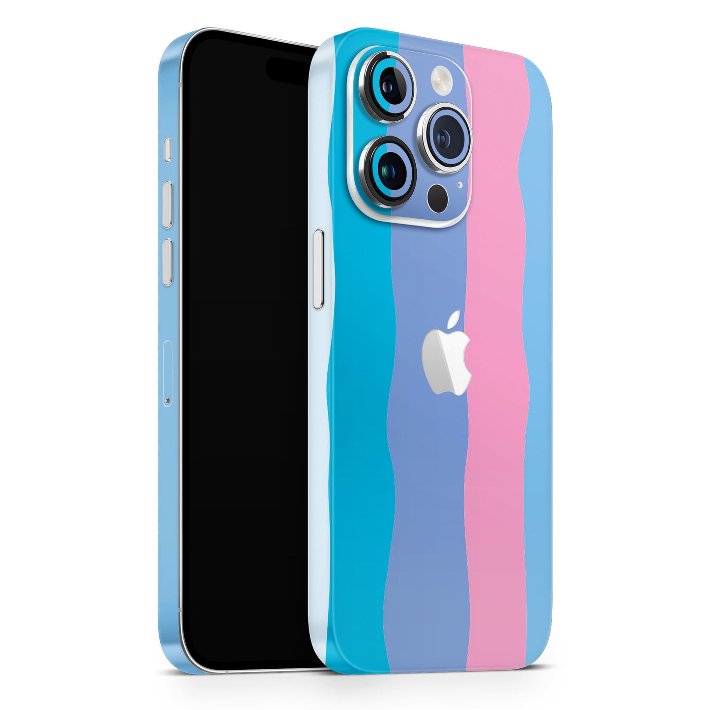 Yellow And Pink Rainbow Pattern Matte Finish Latest Phone Skin