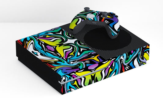Xbox Series S Abstract Colour Paints Matte Finish Skin