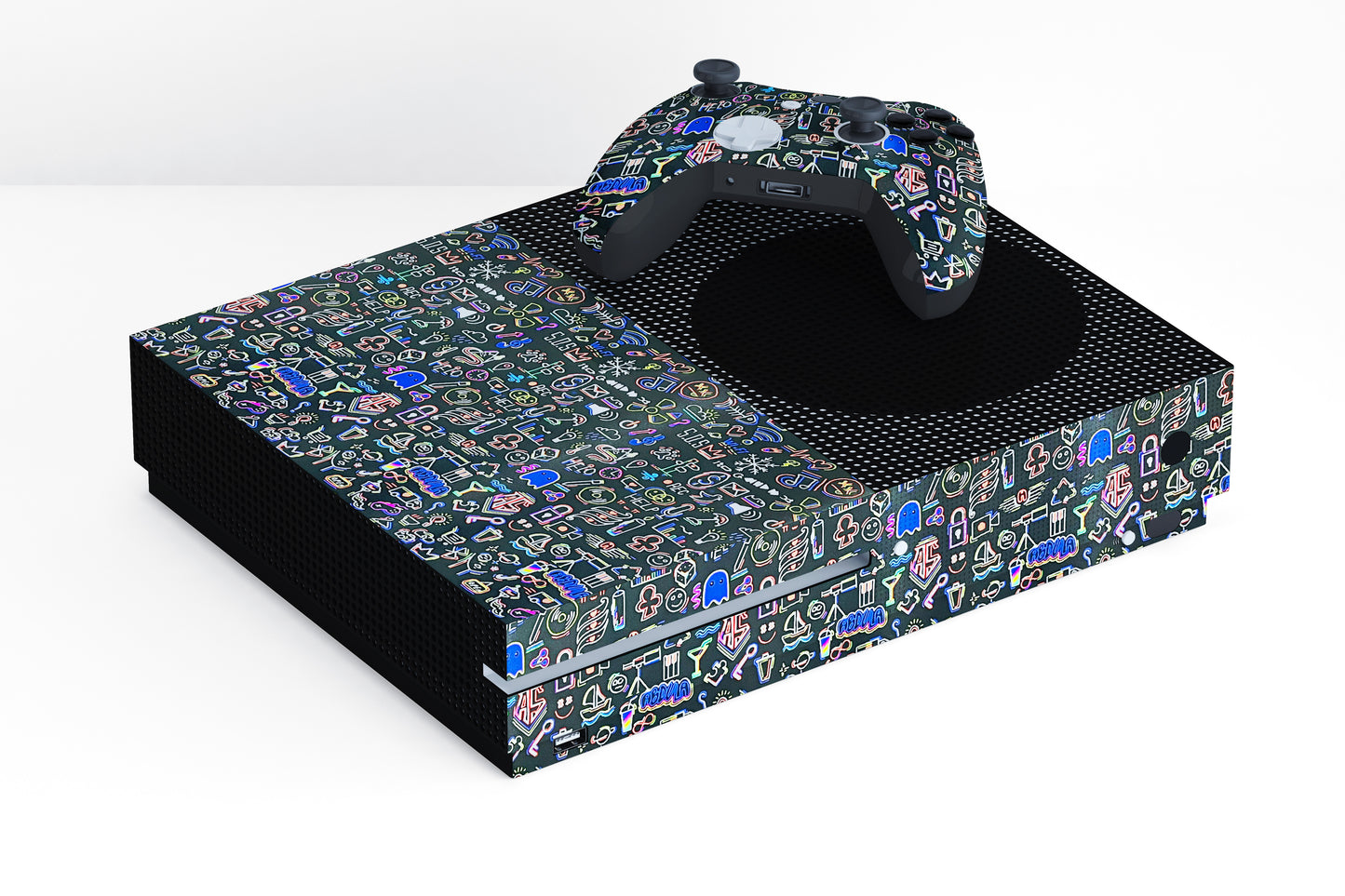 Xbox Series S Colourful Doodles Matte Finish Skin