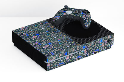 Xbox Series S Colourful Doodles Matte Finish Skin