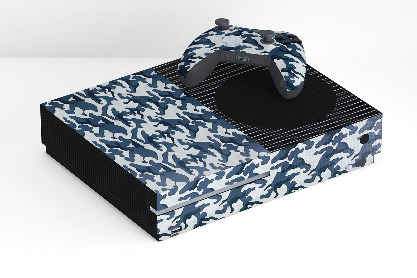 Xbox Series S Navy Blue Camouflage Matte Finish Skin