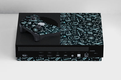 Xbox Series S Blackboard Doodles Matte Finish Skin