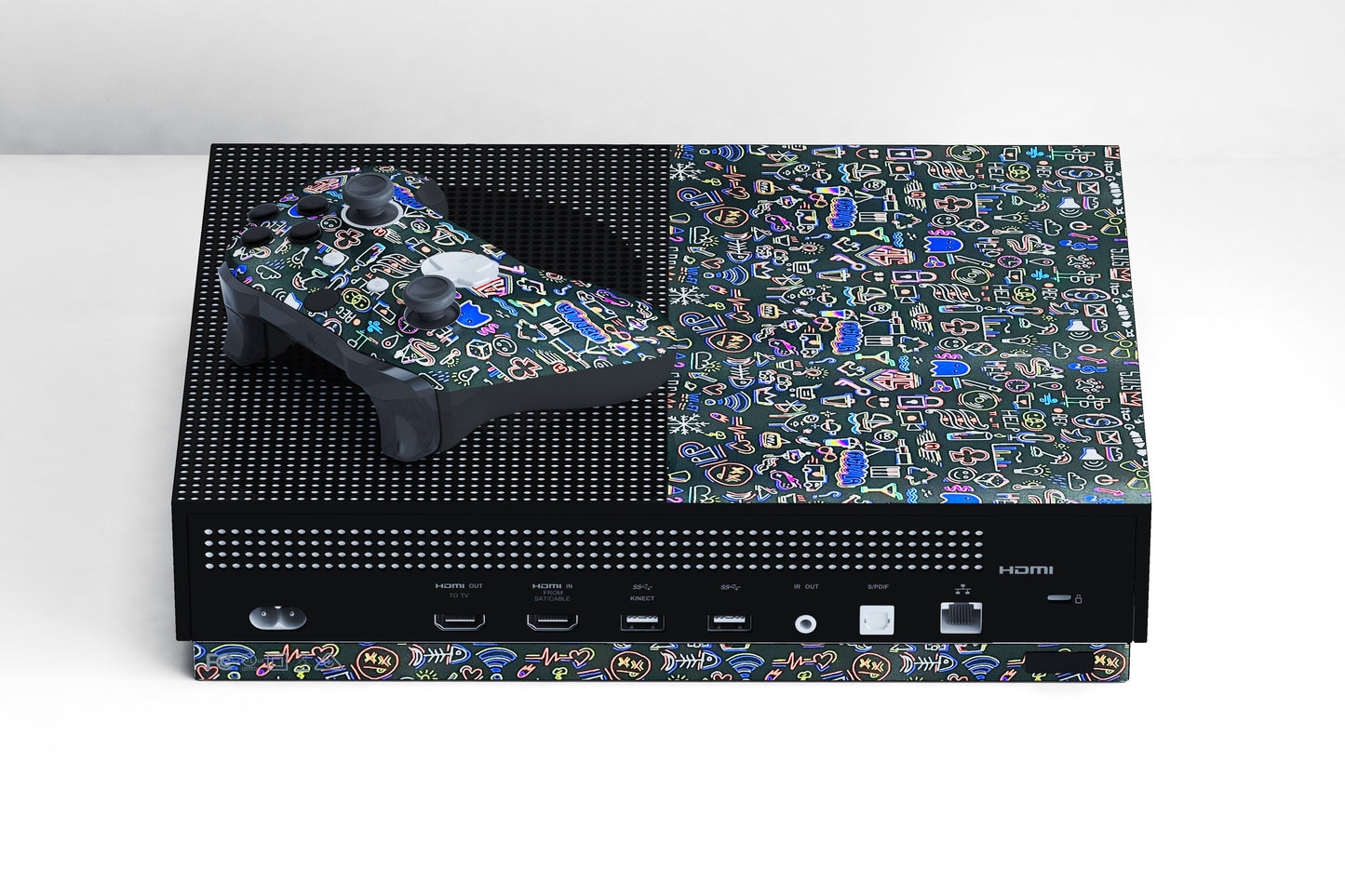 Xbox Series S Colourful Doodles Matte Finish Skin
